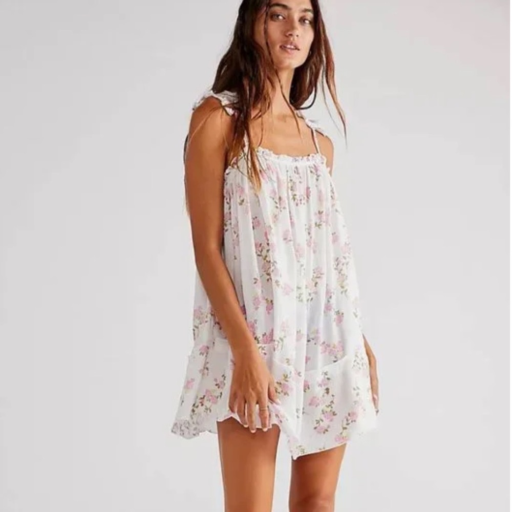 Free People Ruffle Micro Tunic